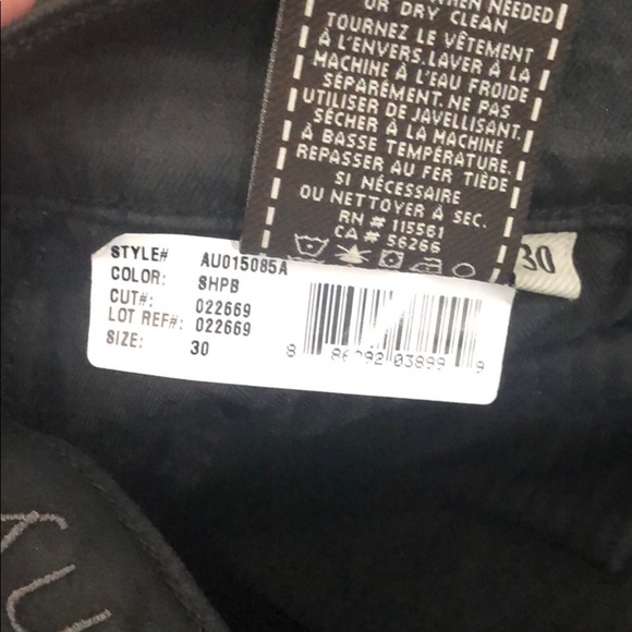 7 For All Mankind Black Skinny Jeans NWOT - Picture 4 of 8